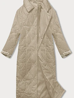 Béžový dámský oversize kabát model 20469006 - J.STYLE