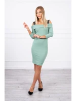 Šaty se širokými ramínky tmavě mátové Šaty se širokými ramínky tmavě mátové