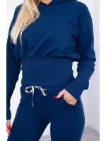 Komplet z szerokimi ściągaczami jeans Komplet z szerokimi ściągaczami jeans