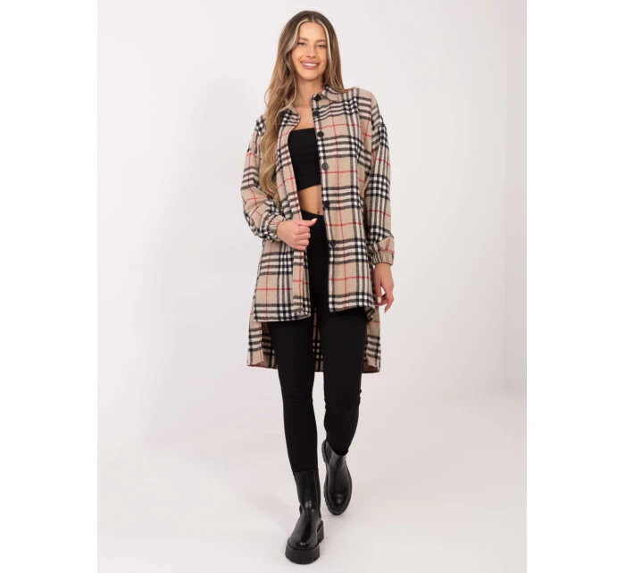 Koszula EM KS 180 model 21898730 beżowy - FPrice Koszula EM KS 180 model 21898730 beżowy - FPrice