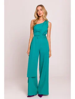 Kombinéza na jedno rameno se  tyrkysová model 20970562 - Moe