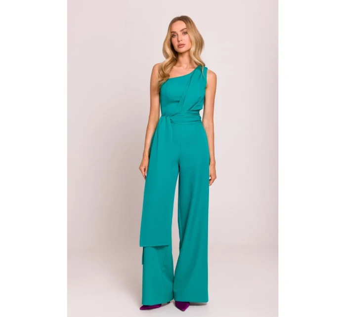 Kombinéza na jedno rameno se  tyrkysová model 20970562 - Moe