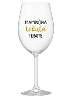 MAMINČINA TEKUTÁ TERAPIE - čirá sklenice na víno 350 ml