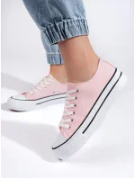 Exkluzívní dámské růžové tenisky bez podpatku Exkluzívní dámské růžové tenisky bez podpatku