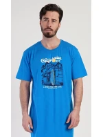 Pánská noční košile s krátkým rukávem California