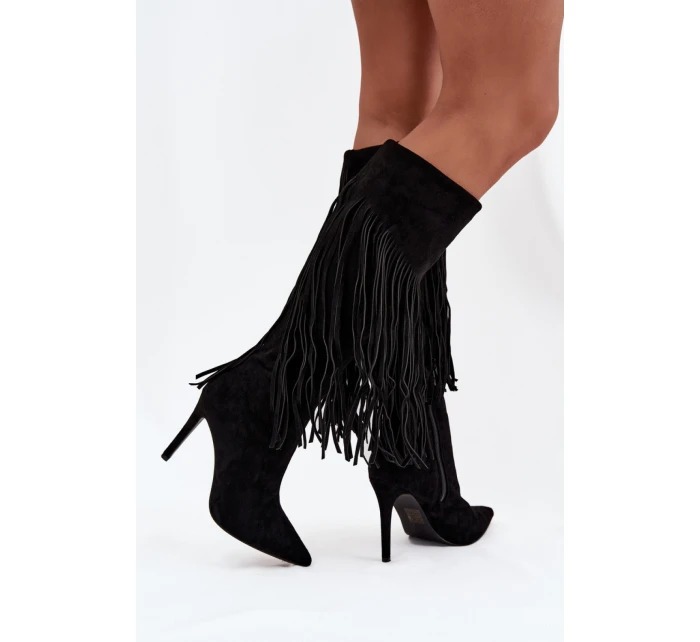 Kozačky na podpatku  model 217513 Step in style