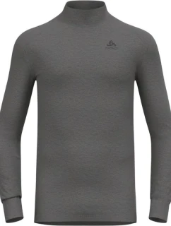Pánské tričko ODLO BL TOP s želvovinovým výstřihem l/s ACTIVE WARM velikost M Grey