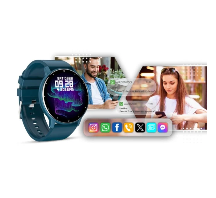 GIEWONT Blue GW120-4 Smartwatch GIEWONT Blue GW120-4 Smartwatch