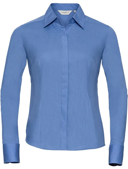 Russell Athletic 924F Popelínová halenka s dlouhým rukávem 11.924F corporate blue Russell Athletic 924F Popelínová halenka s dlouhým rukávem 11.924F corporate blue