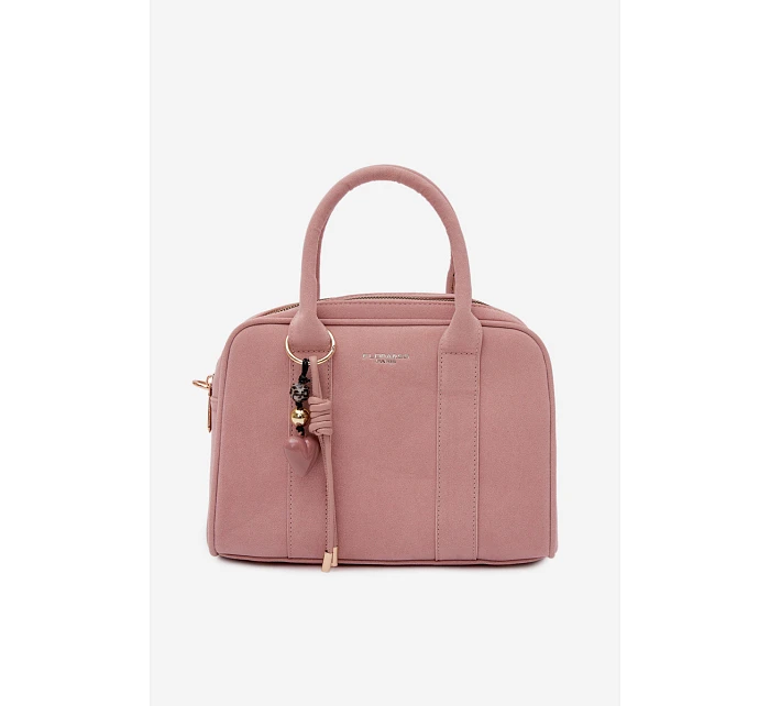 taška Eco semišová s přívěskem Růžová model 22111556 - Flora&Co