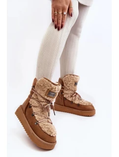 Vodotěsné boty na platformě D.Franklin Hnědá