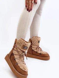 Vodotěsné boty na platformě D.Franklin Hnědá