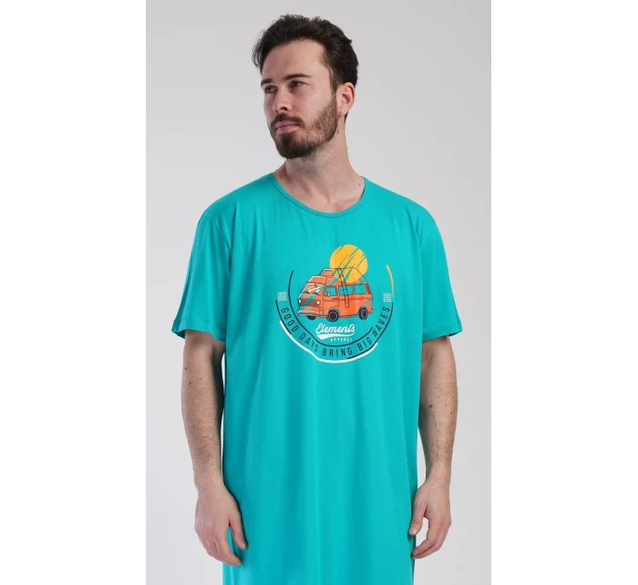 Pánská noční košile s krátkým rukávem Adventure Pánská noční košile s krátkým rukávem Adventure