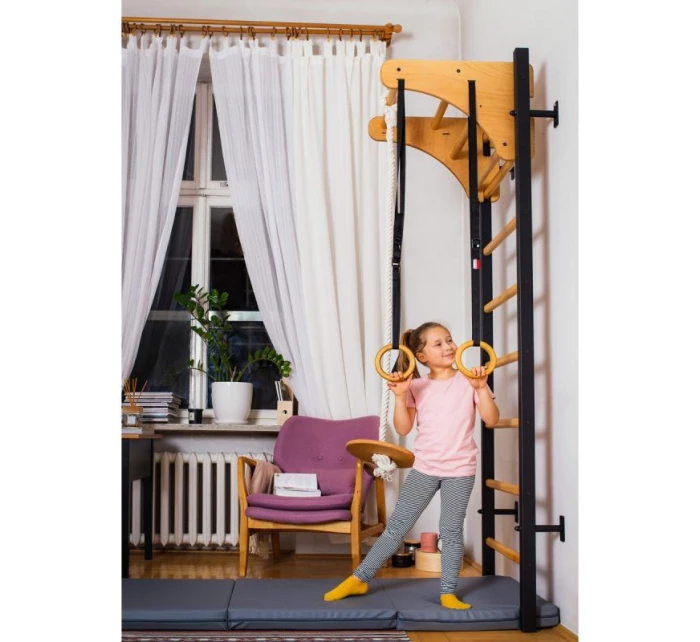 GYMNASTICKÝ STŮL ZE DŘEVA A KOVU S DŘEVĚNOU TYČÍ A PŘÍSLUŠENSTVÍM BENCHK 211B A076 dětské GYMNASTICKÝ STŮL ZE DŘEVA A KOVU S DŘEVĚNOU TYČÍ A PŘÍSLUŠENSTVÍM BENCHK 211B A076 dětské