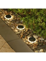 SOLÁRNÍ DISKOVÉ LAMPY PRO MONTÁŽ NA ZEM NEBO NA ZEĎ 2KS SOLÁRNÍ DISKOVÉ LAMPY PRO MONTÁŽ NA ZEM NEBO NA ZEĎ 2KS