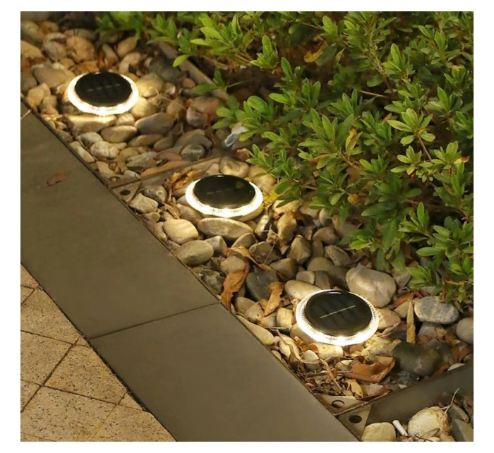 SOLÁRNÍ DISKOVÉ LAMPY PRO MONTÁŽ NA ZEM NEBO NA ZEĎ 2KS SOLÁRNÍ DISKOVÉ LAMPY PRO MONTÁŽ NA ZEM NEBO NA ZEĎ 2KS