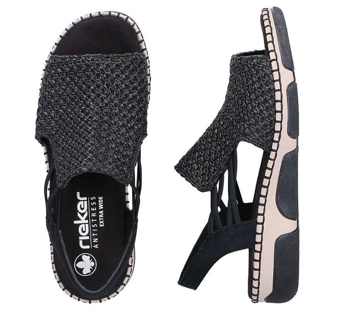 damskie na czarne model 22087025 - Rieker damskie na czarne model 22087025 - Rieker