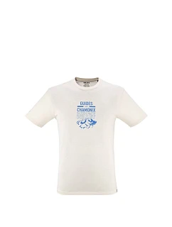 Pánské tričko MILLET Cdg Chamonix Logo Ts Ss M, béžové