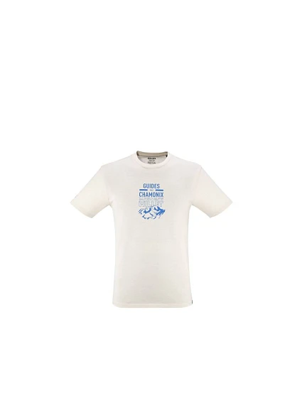 Pánské tričko MILLET Cdg Chamonix Logo Ts Ss M, béžové