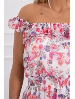 Zavinovací sukně, délka do pasu, bílá