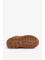 Módní semišové nízké sněhule Camel model 21607395 - Boto Módní semišové nízké sněhule Camel model 21607395 - Boto