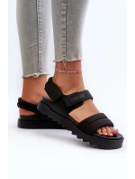 Dámské sandály na platformě Big Star model 21660791 černé - Big Star Shoes Dámské sandály na platformě Big Star model 21660791 černé - Big Star Shoes