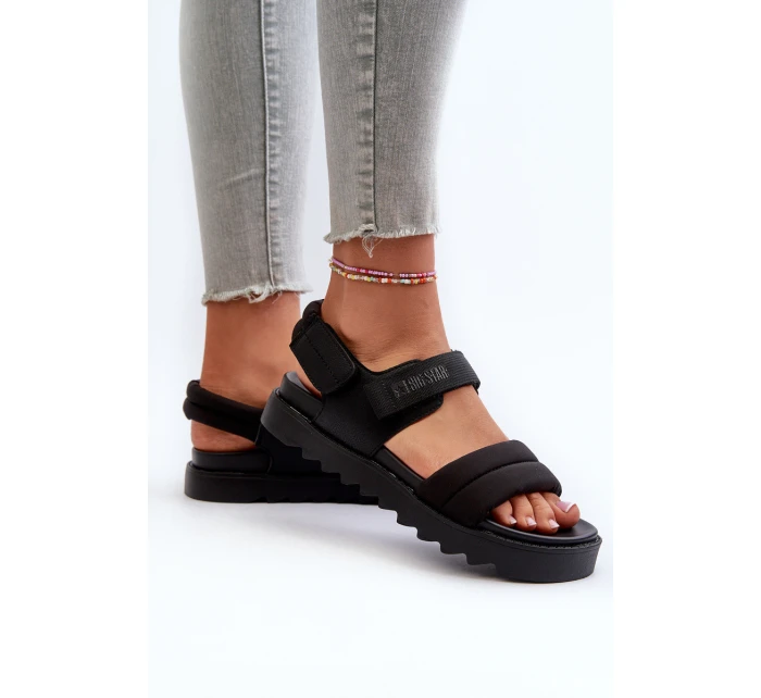 Dámské sandály na platformě Big Star model 21660791 černé - Big Star Shoes Dámské sandály na platformě Big Star model 21660791 černé - Big Star Shoes
