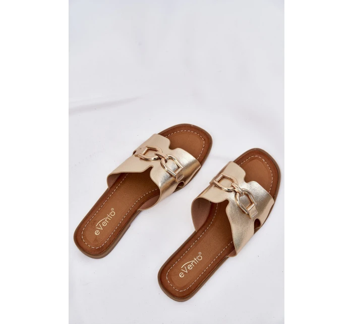 Dámské Plážové Sandály S Dekorativním Detalem Zlaté Amiresna