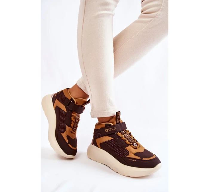 Dámská sportovní obuv Memory Foam System Big Star KK274404 Hněde Dámská sportovní obuv Memory Foam System Big Star KK274404 Hněde