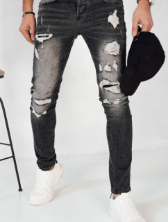 Pánské tmavě šedé džínové kalhoty Dstreet UX4152