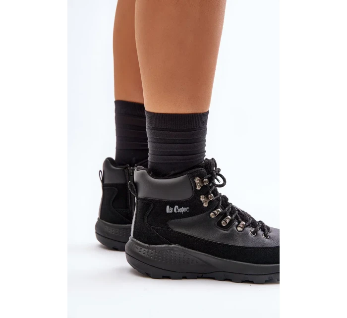 Dámské Lehká Traperová Obuv Na Zip Lee Cooper Černé Dámské Lehká Traperová Obuv Na Zip Lee Cooper Černé