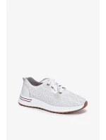 Dámské kožené lehké polobotky Artiker – bílé