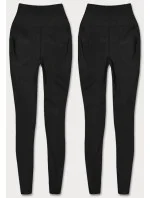 Klasické černé legíny - lycra (HH040-1)