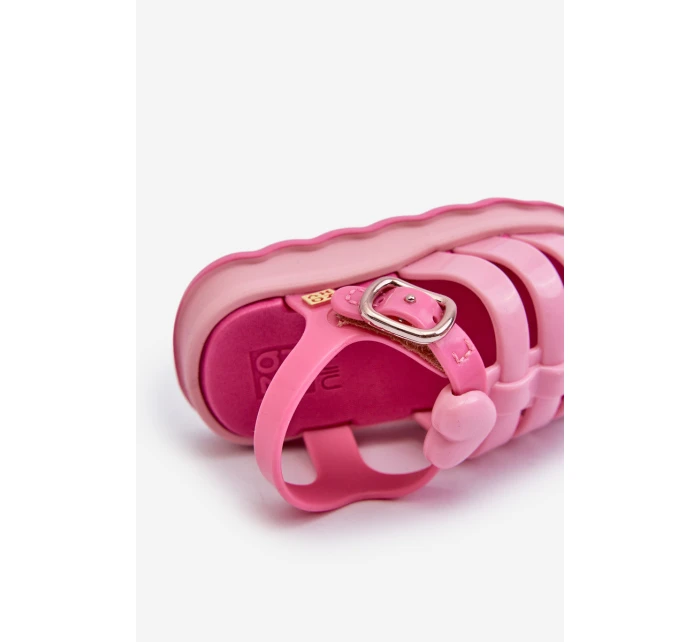 Voňavé Dětské Sandálky Na Suchý Zip ZAXY NN385018 Růžové