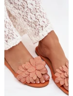 Dámské ploché s ozdobou oranžové Grelora