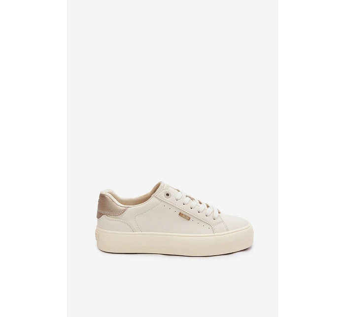 Sneakers na platformě Big Star TT274806 Béžové