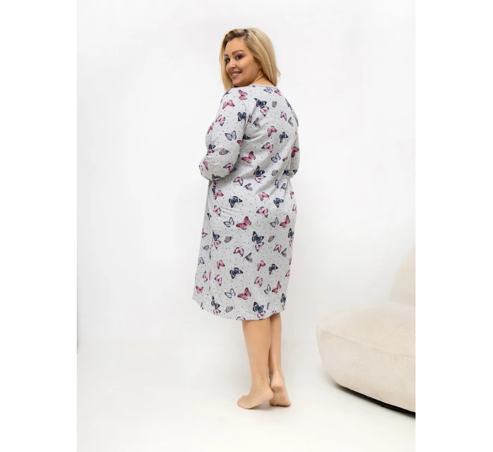 DU KN noční košile FP 601.85 šedá DU KN noční košile FP 601.85 šedá