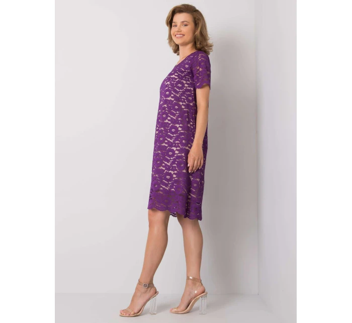 Šaty LK SK 506732.39P tmavě fialová