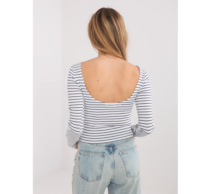 Bluzka WT BZ model 21875532 biało czarny - FPrice Bluzka WT BZ model 21875532 biało czarny - FPrice