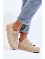 Dámské béžové látkové tenisky Staneva