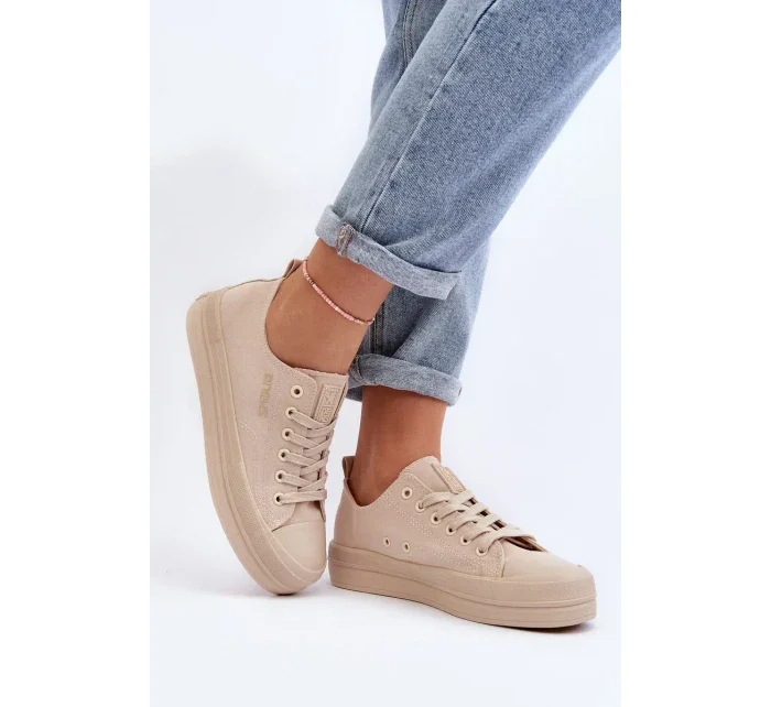 Dámské béžové látkové tenisky Staneva