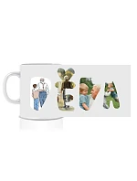 Personalizovaný klasický bílý keramický hrníček 300 ml máma/táta/babi/děda z fotek Personalizovaný klasický bílý keramický hrníček 300 ml máma/táta/babi/děda z fotek