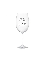 PRÝ VĚK JE JEN ČÍSLO - čirá sklenice na víno 350 ml PRÝ VĚK JE JEN ČÍSLO - čirá sklenice na víno 350 ml