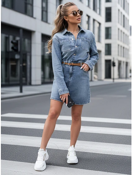 Dámské mini šaty  Jeans modrá Fashion Street model 22022615 - FashionStreet