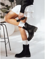 Dámské černé boty FashionStreet ZY1218 Dámské černé boty FashionStreet ZY1218