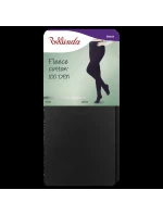 model 20469000 punčochové kalhoty FLEECE COTTON 100 DEN  černá - Bellinda