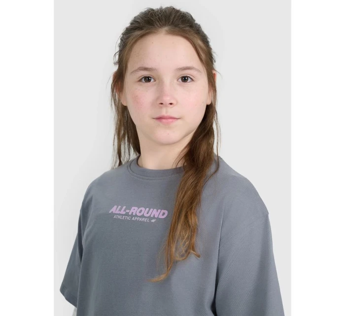 Dívčí tričko oversize s potiskem model 21870603 - 4F