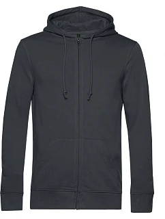 B&C Inspire Zipped Pánská mikina s kapucí asphalt model 22483741