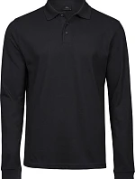 Tee Jays TJ 1406 Pánské elastické piqué polo s dl. rukávem 18.1406 black
