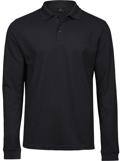 Tee Jays TJ 1406 Pánské elastické piqué polo s dl. rukávem 18.1406 black Tee Jays TJ 1406 Pánské elastické piqué polo s dl. rukávem 18.1406 black